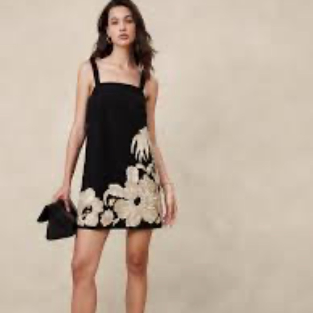 NWT Black Mini shift dress